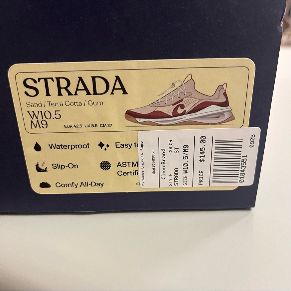 NIB Clove Strada Sneaker In Sand and Terra Cotta Multi Sizes - Picture 14 of 16